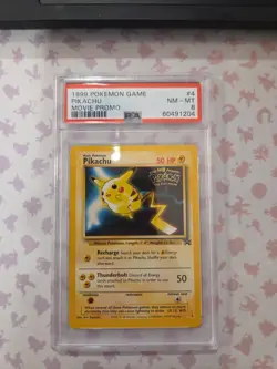 1999 Pokemon Game Pikachu Movie Promo #4 PSA 8 NM-MT - Image 1