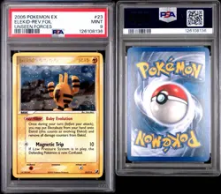 Pokemon Elekid EX Unseen Forces Reverse Holo Rare #23 PSA 9 Mint - Image 3