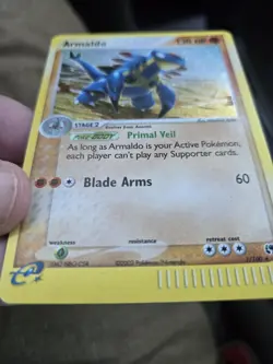 Armaldo 1/100 EX Sandstorm Pokemon Holo Rare E-Reader Series 2003 - Image 5