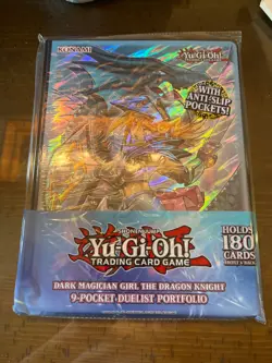 TCG Card Supplies Dark Magician Girl The Dragon Knight 9-Pocket Portfolio - Image 1