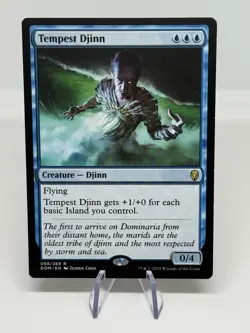 MTG: Tempest Djinn 068/269 Rare Dominaria Magic The Gathering Card NM - Image 1