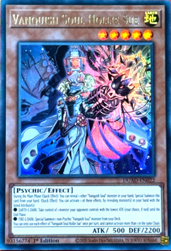 VANQUISH SOUL HOLLIE SUE - ULTRA RARE 1ST EDITION DUAD-EN022 YuGiOh TCG Card - Image 1