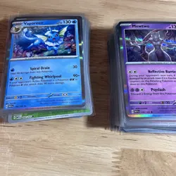 Pokemon Card Lot Of 100 LP/NM Cards with 5 Holo/Reverse Holos - Image 1