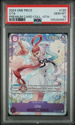 Uta #120 - One Piece Uta Premium Card Collection - PSA 10 - Image 1