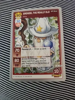MapleStory iTCG Set 4: NPC Heroes GRENDEL THE REALLY OLD #21/60 RARE Card - Image 1