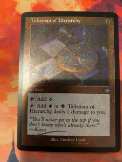 MTG Modern Horizons 2 Talisman of Hierarchy Retro Frame Foil Etched - Image 1