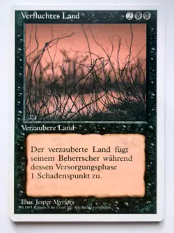 ►VERFLUCHTES LAND ►DEUTSCH UNLIMITIERT 1995 ►NM ►SCHWARZ ►MAGIC MTG ►CURSED LAND - Image 1