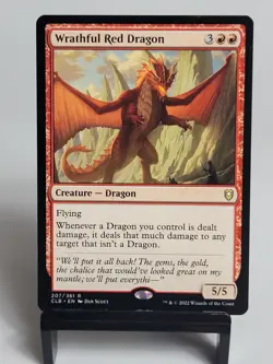 Magic the Gathering - Commander Legends: Baldur's Gate - Wrathful Red Dragon - Image 1