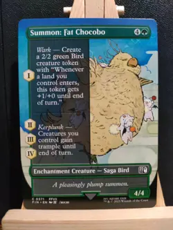 Summon: Fat Chocobo (Borderless) - Final Fantasy - Common - NM (see pics) MTG - Image 1