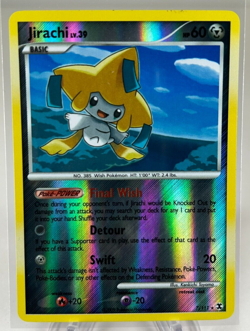 POKEMON TCG CARD - PLATINUM RISING RIVALS - JIRACHI 7/111 (REV HOLO) LP - Image 1