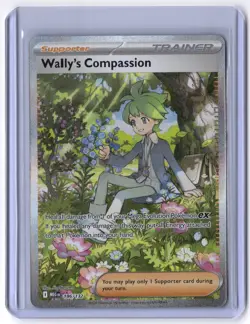 Wally's Compassion - 186/132 Special Illustration Rare Holo NM Pokemon ME01: Meg - Image 1