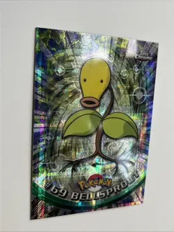 Bellsprout #69 2000 Topps Chrome Series 1 Tekno Chrome Pokemon Card Mint - Image 2