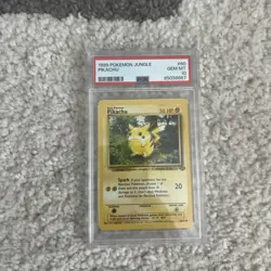 1999 Pokemon Jungle Pikachu PSA 10 - Image 1