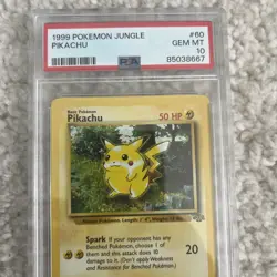1999 Pokemon Jungle Pikachu PSA 10 - Image 2