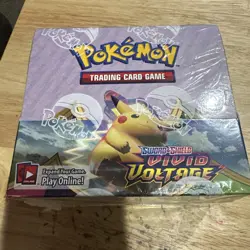 Pokemon TCG Vivid Voltage Booster Box - 36 Packs - Factory Sealed - Small Tear - Image 1