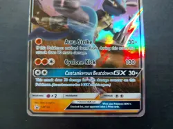 Pokemon - Lucario GX SM100 Ultra Rare Black Star Promo Holo - Image 3