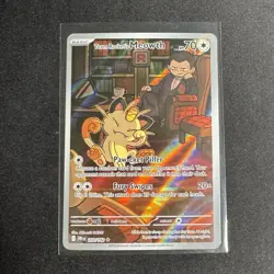 Team Rockets Meowth 203/182 SV10: Destined Rivals NM Pokemon TCG - Image 1