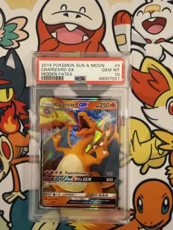 Pokemon Charizard GX 9/68 Hidden Fates Ultra Rare Holo PSA 10 - Image 1