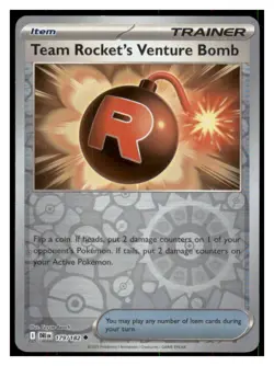 Team Rocket's Venture Bomb Reverse Holo Destined Rivals #179/182 UC Pokemon NM - Image 1