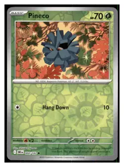 Pineco Reverse Holo - SV10: Destined Rivals #004/182 - Common - Pokemon NM - Image 1