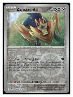 Zamazenta Reverse Holo - Destined Rivals #146/182 - Rare - Pokemon NM - Image 1