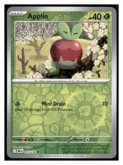 Applin Reverse Holo - SV10: Destined Rivals #016/182 - Common - Pokemon NM - Image 1