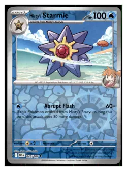 Misty's Starmie Reverse Holo - SV10: Destined Rivals #047/182 - UC - Pokemon NM - Image 1