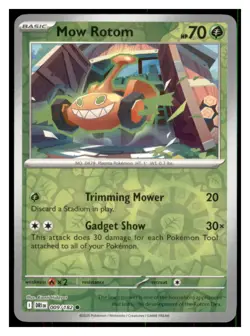 Mow Rotom Reverse Holo - SV10: Destined Rivals #009/182 - Common - Pokemon NM - Image 1