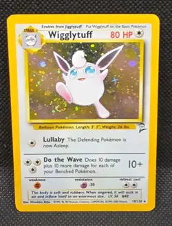 Wigglytuff Swirl! Base Set 2 19/130 Holo Rare 2000 Pokemon TCG Vintage WOTC MP - Image 1