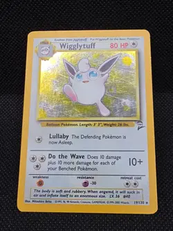 Wigglytuff Swirl! Base Set 2 19/130 Holo Rare 2000 Pokemon TCG Vintage WOTC MP - Image 3