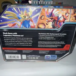 NEW! Pokemon Slashing Legends Factory Sealed Tin Koraidon EX 5 Booster Packs New - Image 2
