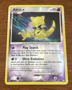 Abra LV.8 Mysterious Treasures 69/123 Reverse Holo Pokemon TCG - Image 1