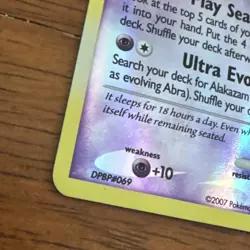Abra LV.8 Mysterious Treasures 69/123 Reverse Holo Pokemon TCG - Image 2