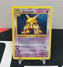 Alakazam 1/102 HP Base Set (Shadowless) Holo Pokemon TCG - Image 1