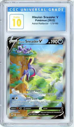 Pokemon Hisuian Sneasler V #175 Astral Radiance CGC Pristine 10 - Image 1