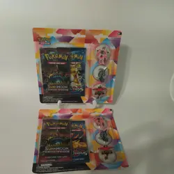 Pokemon XY Evolutions Crimson Invasion Tapu pin Blister pack (2 BOOSTER PACKS) - Image 1