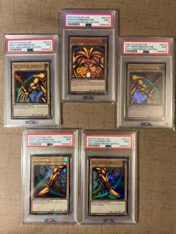 PSA 9 YuGiOh 2023 Exodia Complete Full Set LOB 120-124 Ultra Rare ALL PSA 9 - Image 1