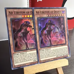 X2 Yugioh Ad Libitum of Despia BODE-EN011 Super Rare 1st Ed NM + BONUS HOLO - Image 2