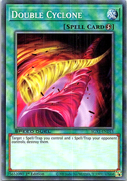 Double Cyclone SGX1-END15 Yu-Gi-Oh! Light Play 1st Edition - Image 1