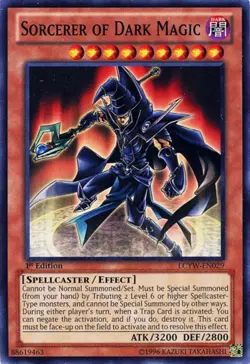 1 x Sorcerer of Dark Magic - LCYW-EN029 - Common - Unlimited Edition Near Mint, - Image 1