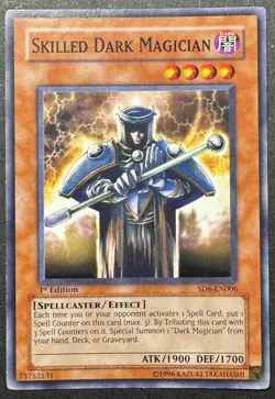 Skilled Dark Magician SD6-EN006 *1st Edition* YuGiOh TCG - Image 1