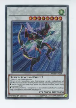 Yugioh Battlewasp-Hama The Conquering Bow BLHR-EN038 Secret Rare 1st Edition NM - Image 1