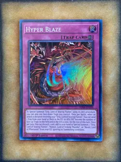 Yugioh Hyper Blaze SDSA-EN034 Super Rare 1st Ed NM - Image 1