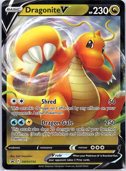 Dragonite V SWSH154 SWSH: Sword & Shield Promo Cards Holo - Image 1