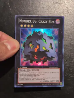 Yu-Gi-Oh! SUPER RARE HOLO CARD NUMBER 85 CRAZY BOX NUMH-EN033 1ST NM - Image 3