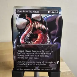 MTG Peer Into The Abyss (2002) *Non-Foil* Full Color Secret Lair: Venom MT/NM - Image 1