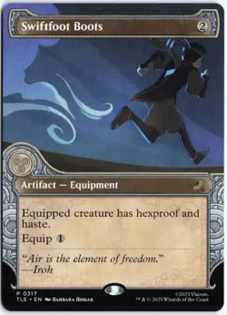 MTG - Swiftfoot Boots (Showcase) #317 - Normal - TLE Avatar: The Last Airbender: - Image 1