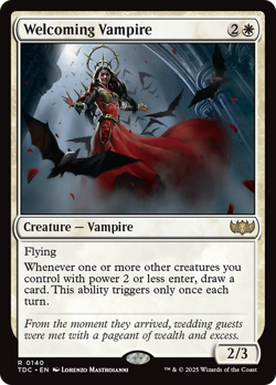 Welcoming Vampire #140 | Near Mint | Tarkir Dragonstorm Commander TDC Magic MTG - Image 1