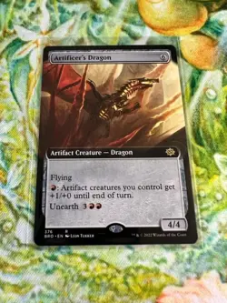 Artificer's Dragon (Extended Art) MTG: The Brothers' War Pack Fresh - Image 1
