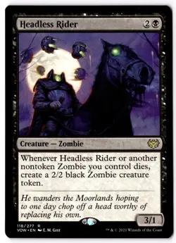 Headless Rider R Innistrad: Crimson Vow 118 NM - Image 1
